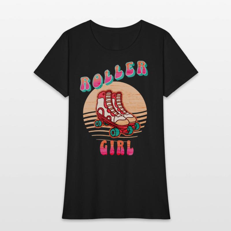 Retro Rollerskates 80's Skating Girl