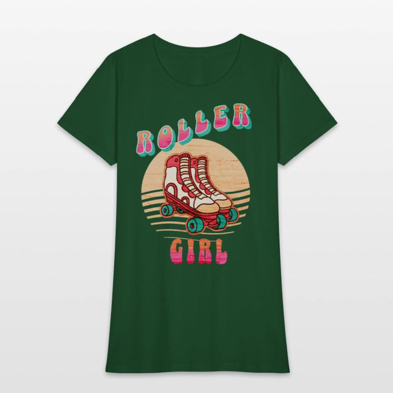 Retro Rollerskates 80's Skating Girl