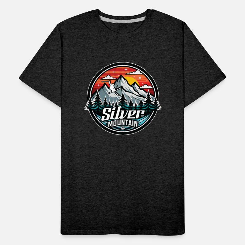 Retro Silver Mountain Ski