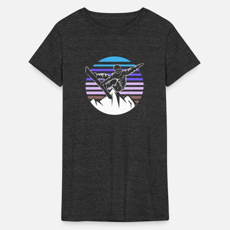 Retro Snowboard Snowboarder