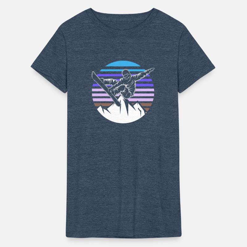 Retro Snowboard Snowboarder
