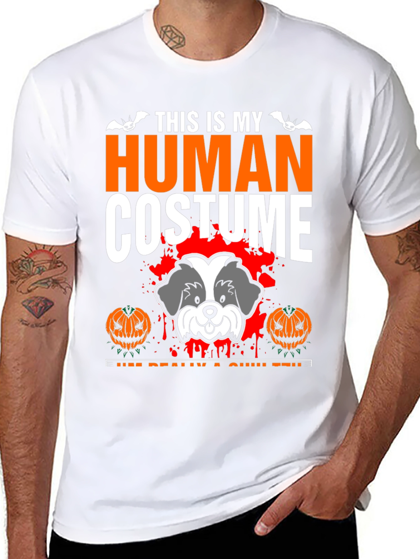 Halloween Dog Costume T-Shirt