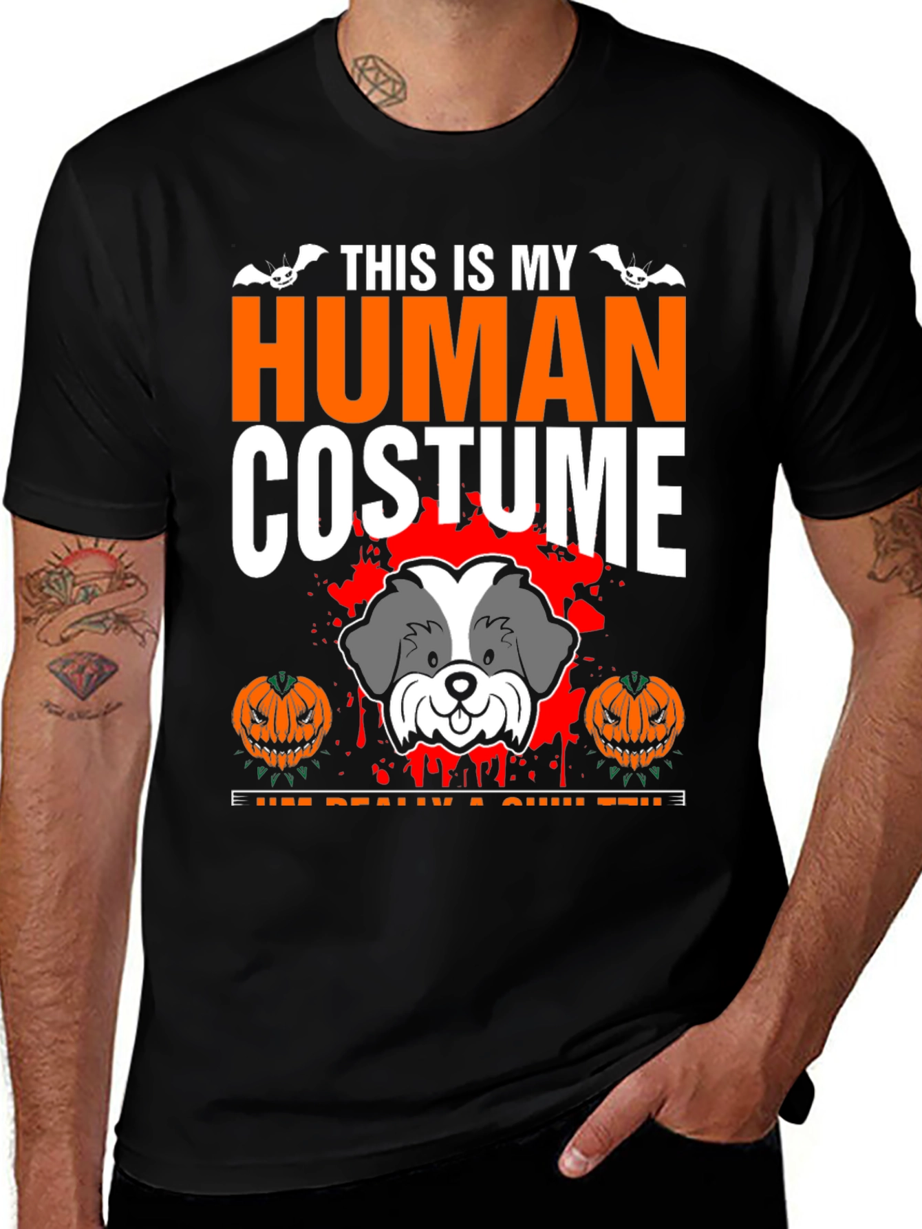 Halloween Dog Costume T-Shirt