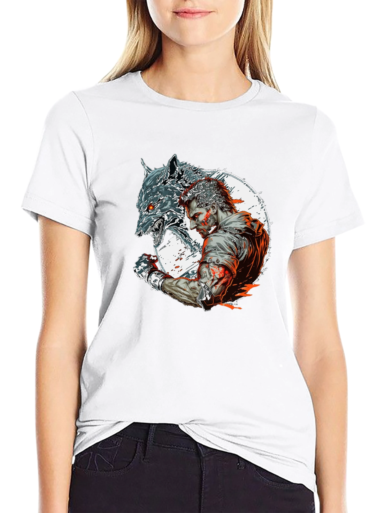 Wolfman Graphic Tee - Black Short Sleeve