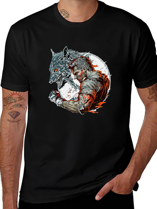 Wolfman Graphic Tee - Black Short Sleeve