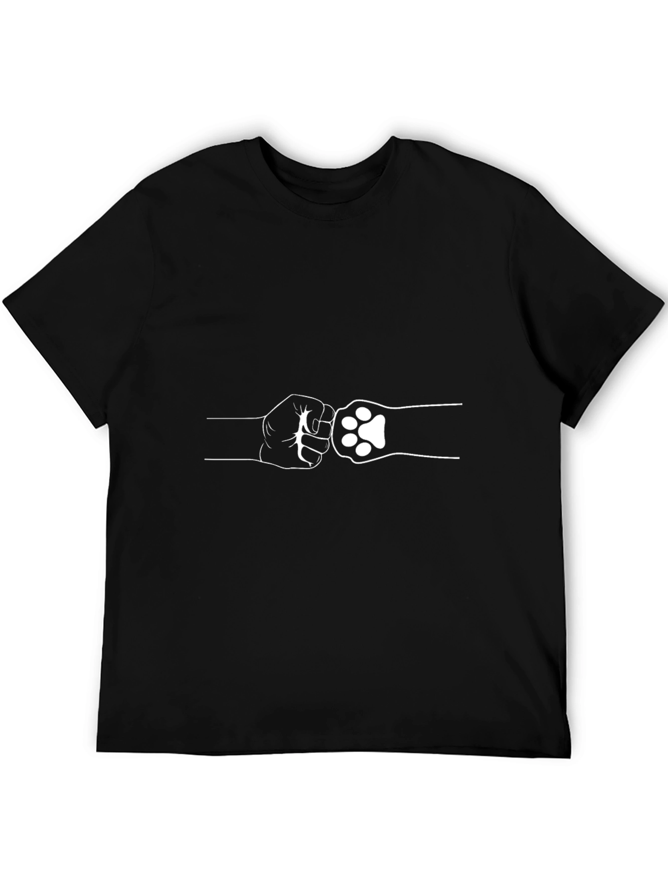 Cool Cat Paw Fist Bump Graphic Tee