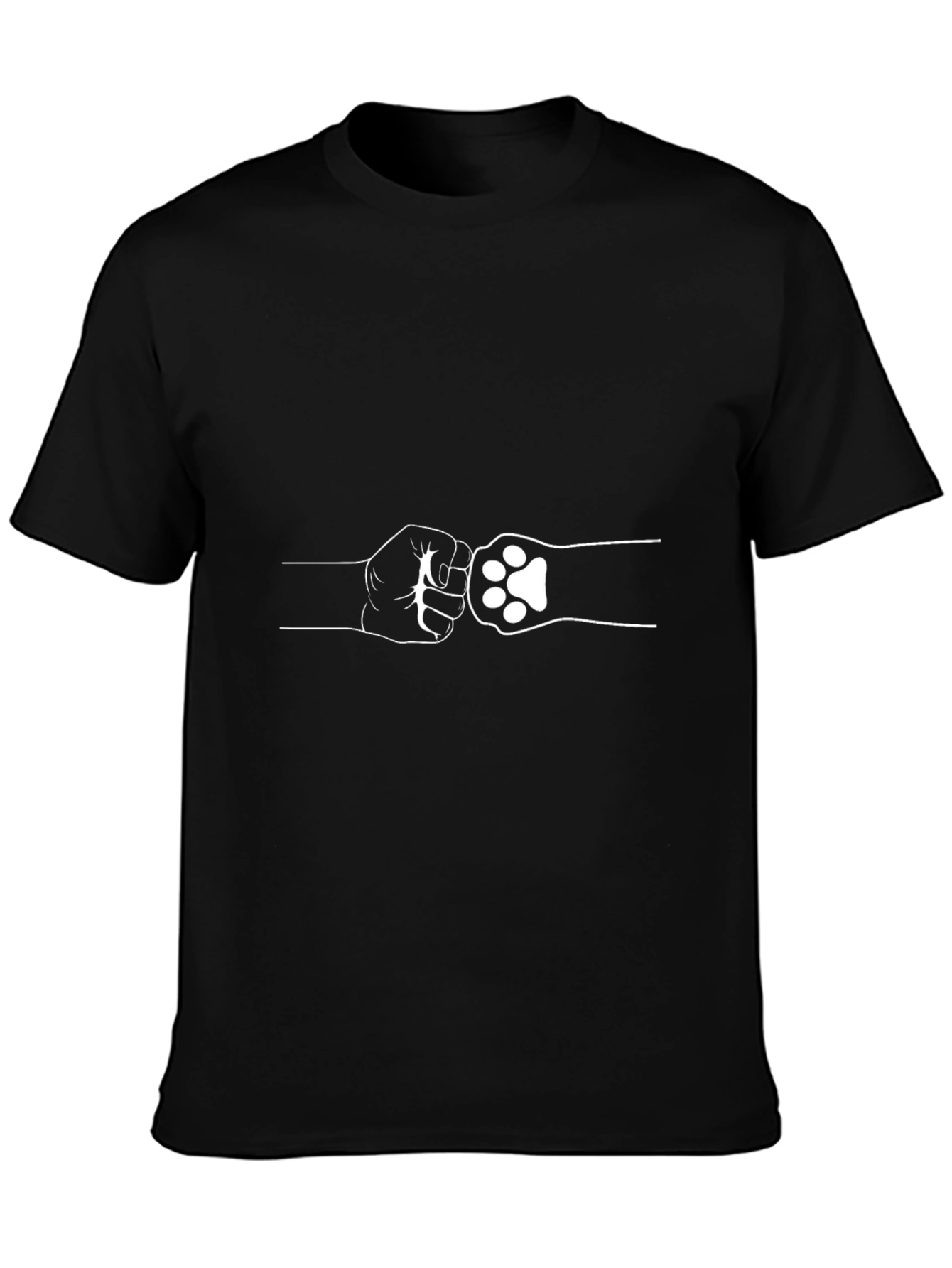 Cool Cat Paw Fist Bump Graphic Tee