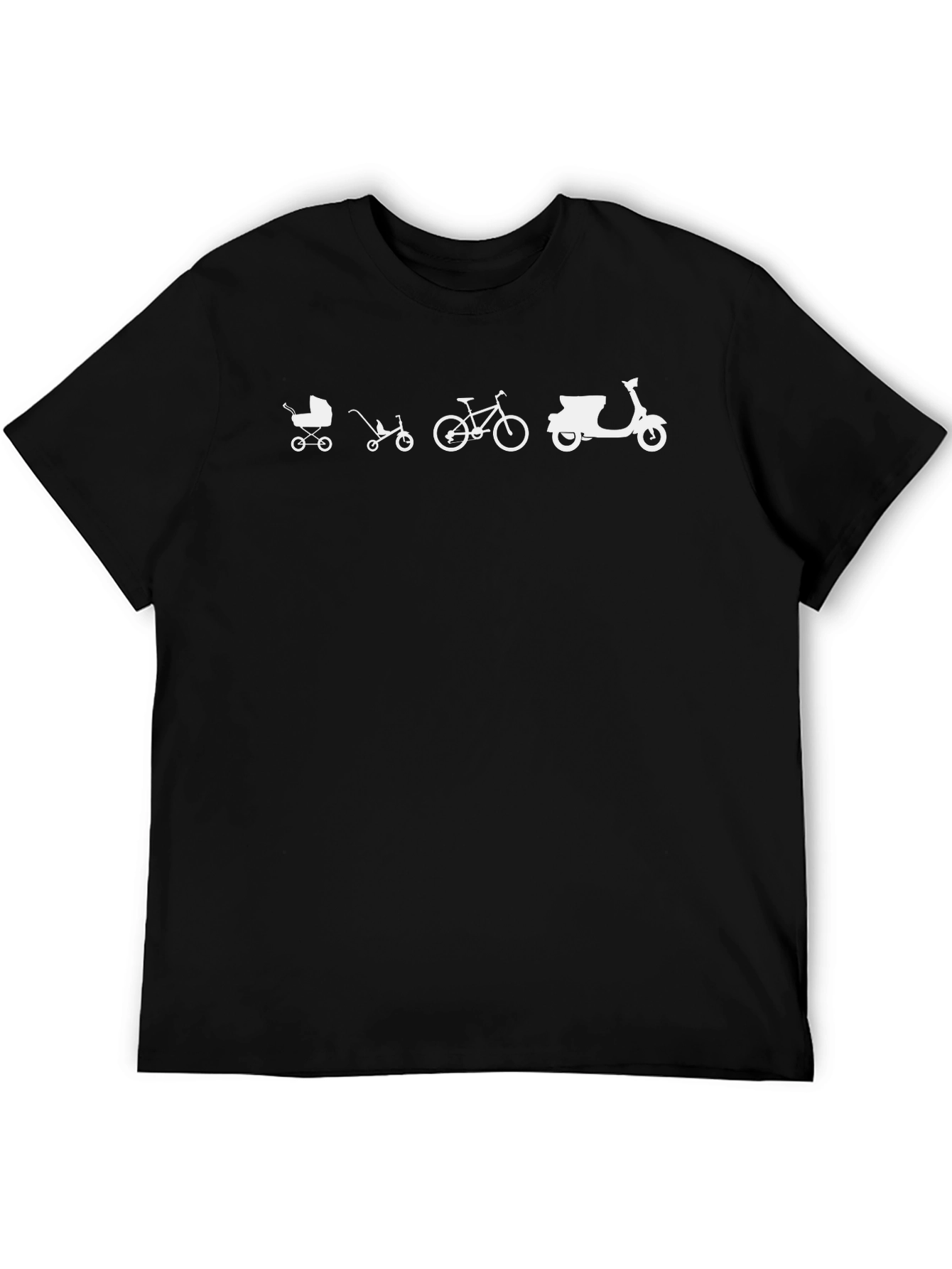 Evolution of Wheels T-Shirt - Black Graphic Tee