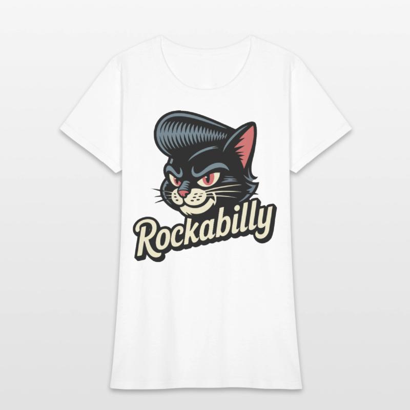 Rockabilly Cat – Retro Pompadour Feline