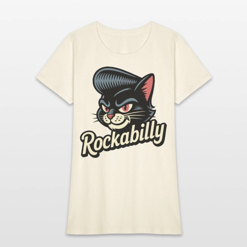 Rockabilly Cat – Retro Pompadour Feline