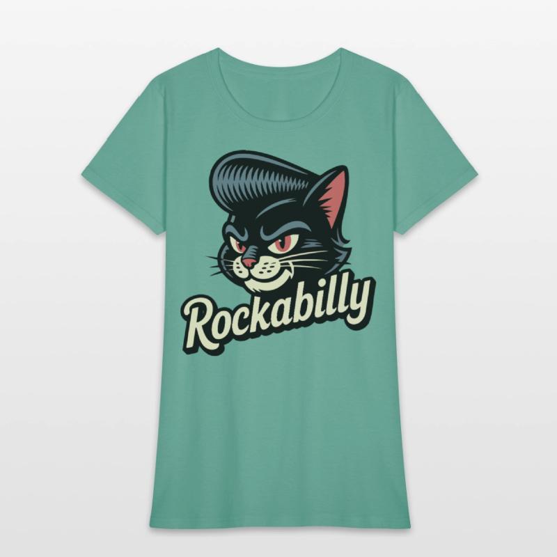 Rockabilly Cat – Retro Pompadour Feline