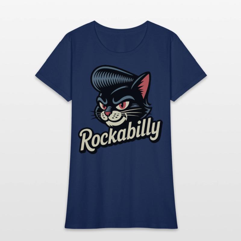 Rockabilly Cat – Retro Pompadour Feline