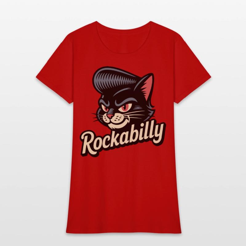Rockabilly Cat – Retro Pompadour Feline