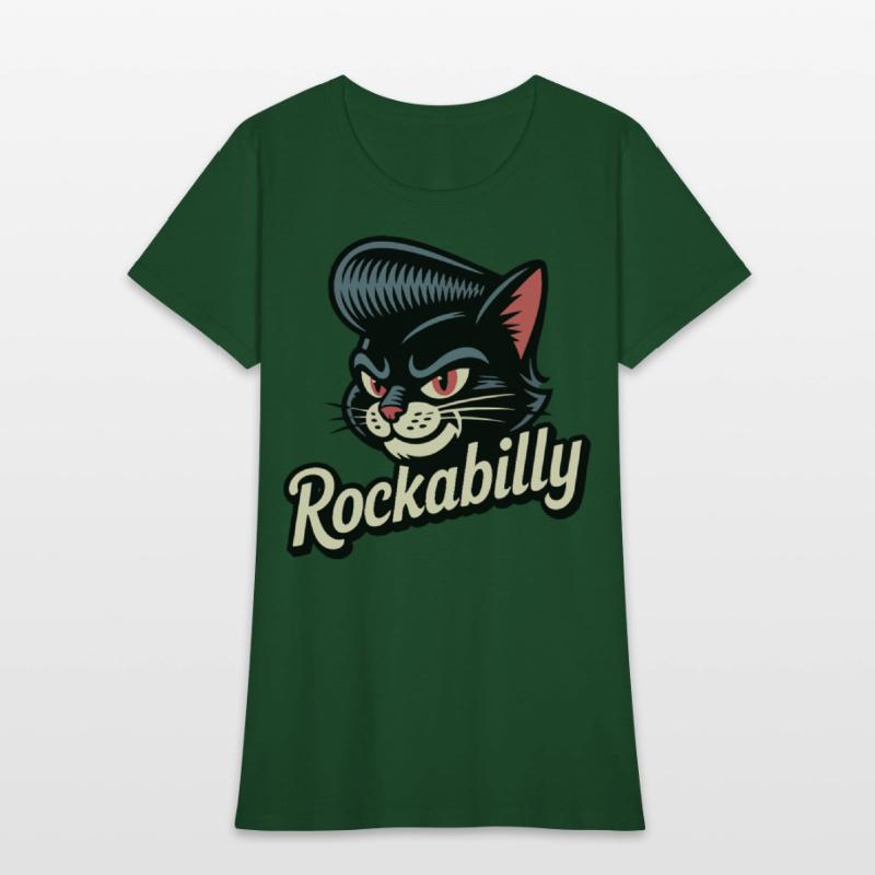 Rockabilly Cat – Retro Pompadour Feline