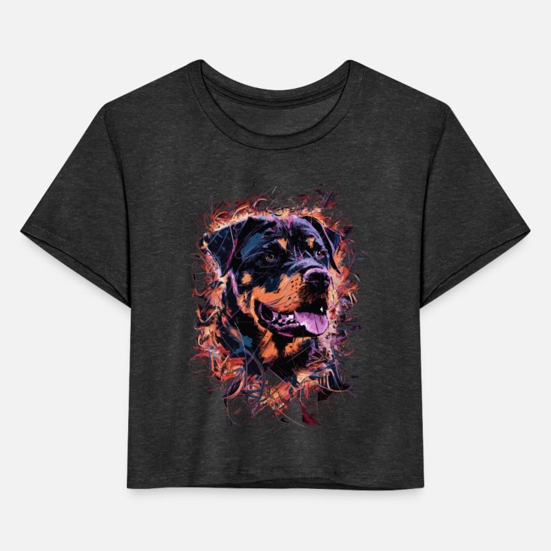 Rottweiler Art Drawing Abstract Dog Illustration