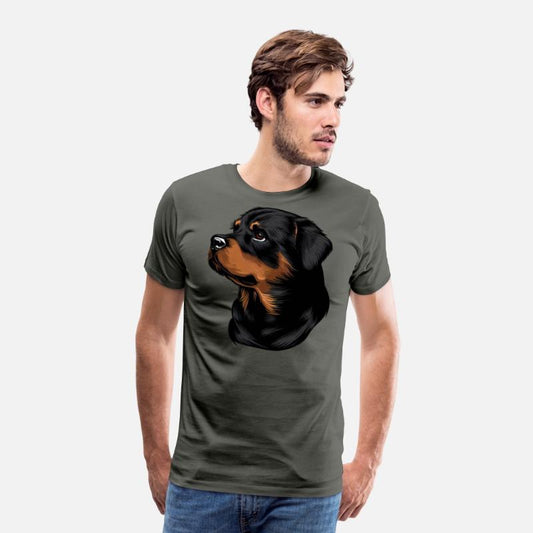 ROTTWEILER DRAWING PETS DOGS CANINE ANIMALS ART