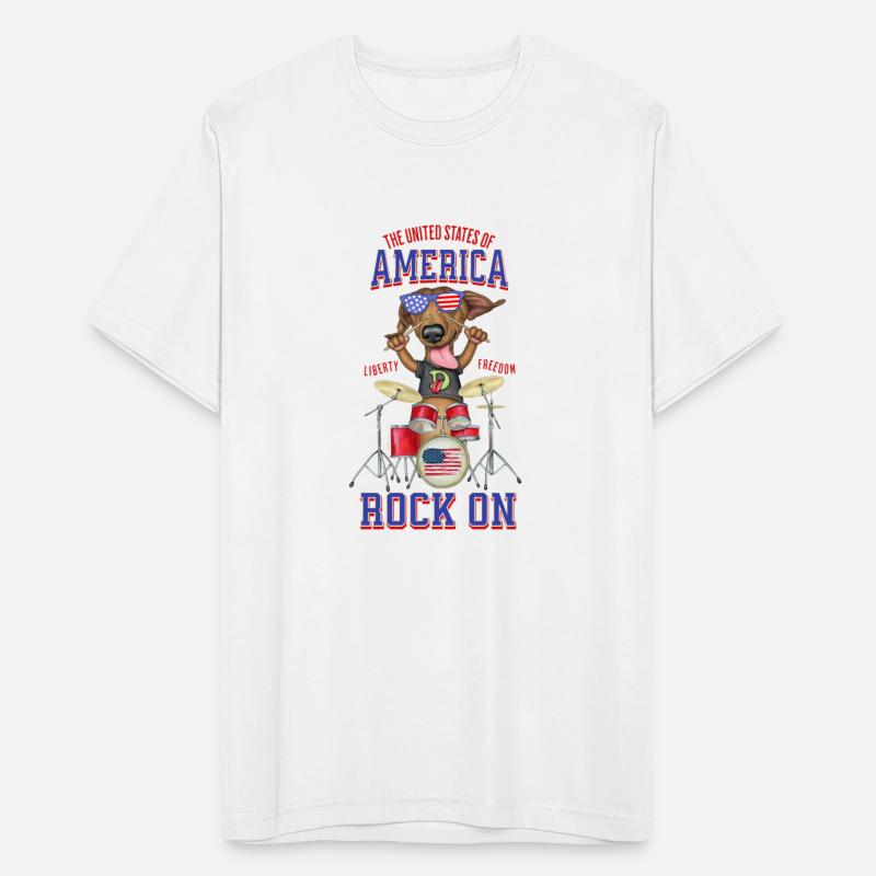 Rowdy the Dachshund Freedom Rocks USA