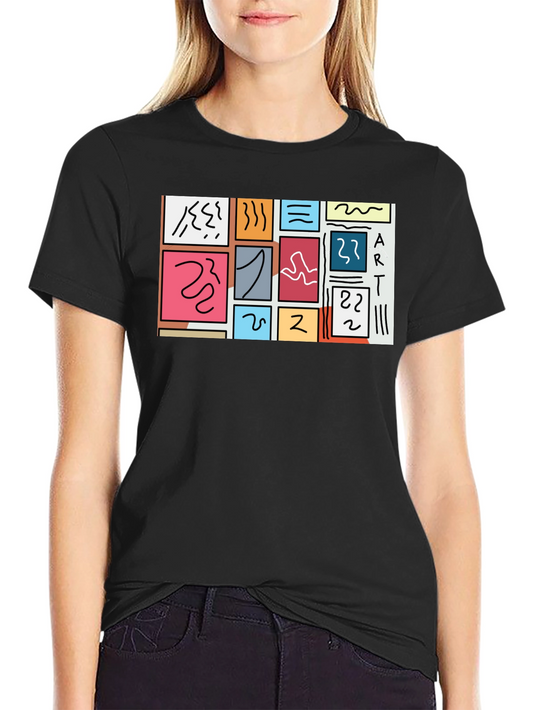 Abstract Art T-Shirt Modern Graphic Tee