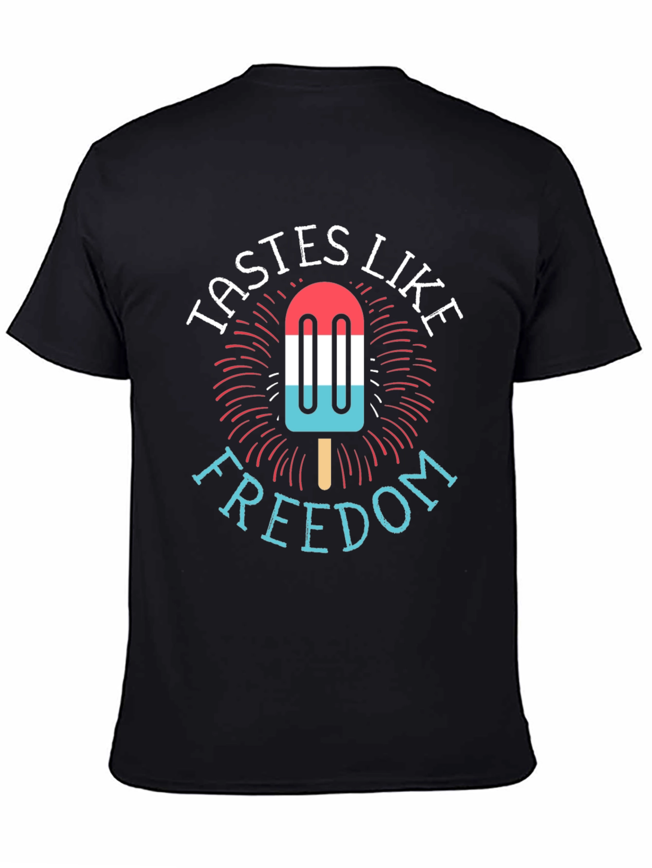 Tastes Like Freedom Patriotic Popsicle T-Shirt