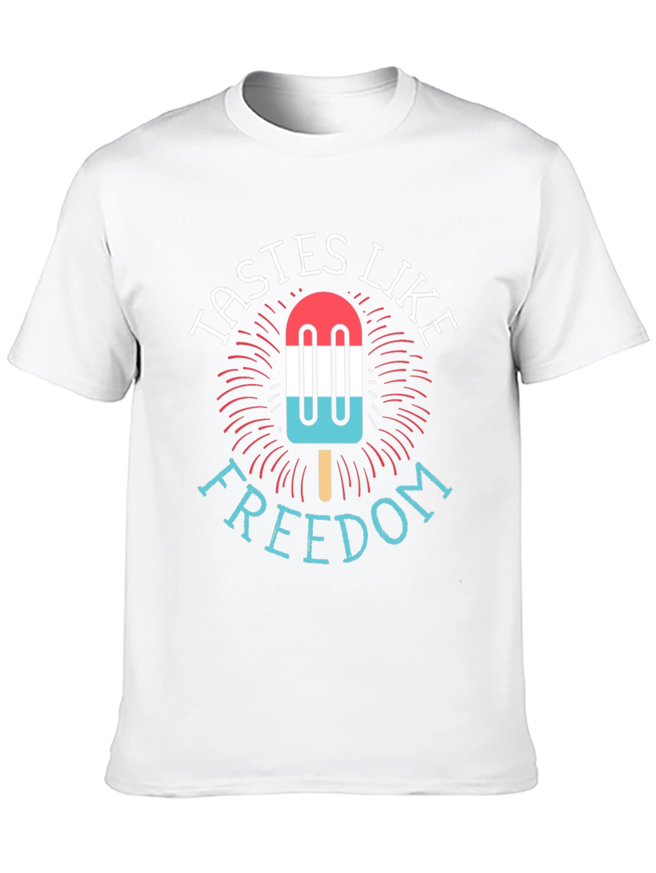 Tastes Like Freedom Patriotic Popsicle T-Shirt