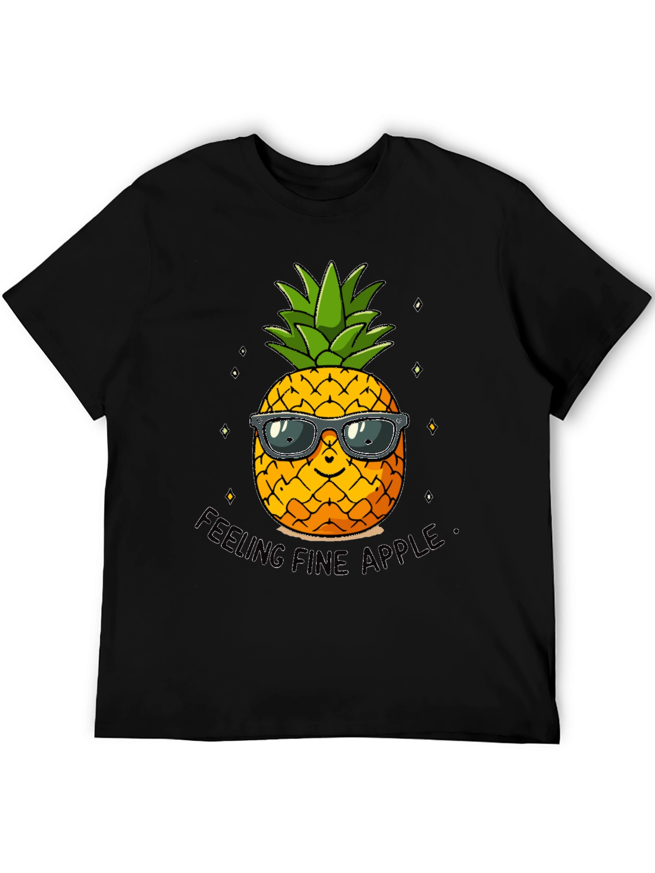 Cool Pineapple Graphic Tee - Feeling Fine Apple