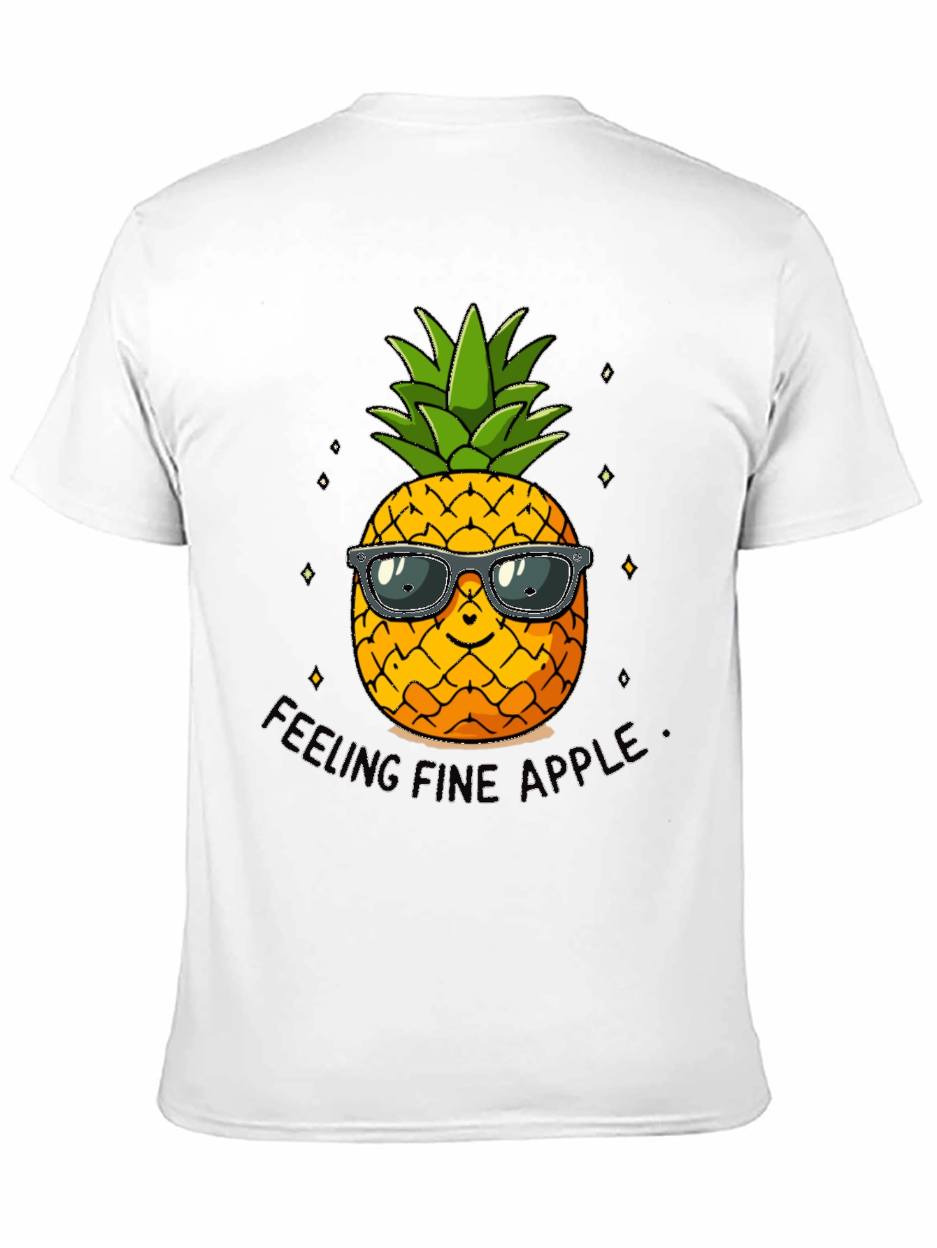 Cool Pineapple Graphic Tee - Feeling Fine Apple