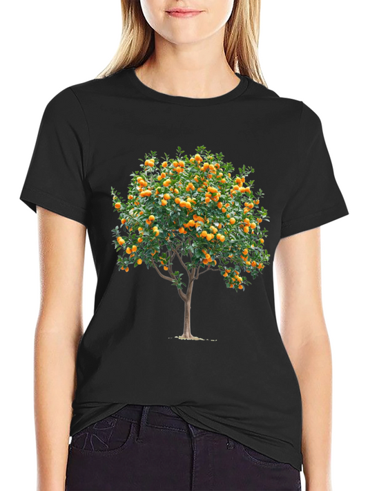 Orange Tree Graphic T-Shirt - Fruitful Style