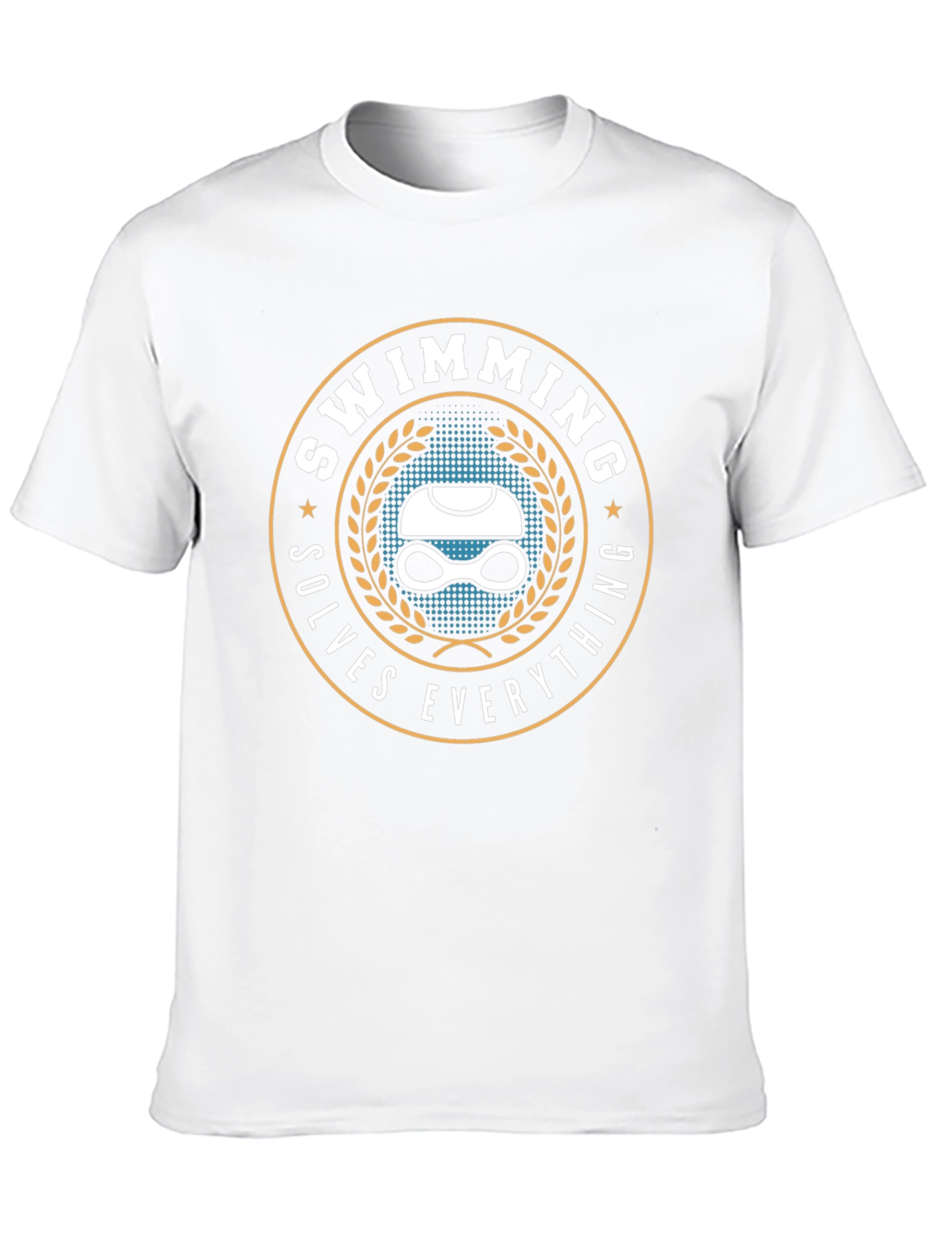 Swimming Solves Everything Graphic Tee
