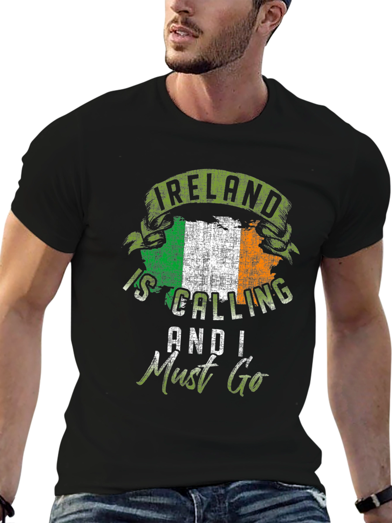 Ireland Is Calling T-Shirt - Irish Flag Novelty Tee