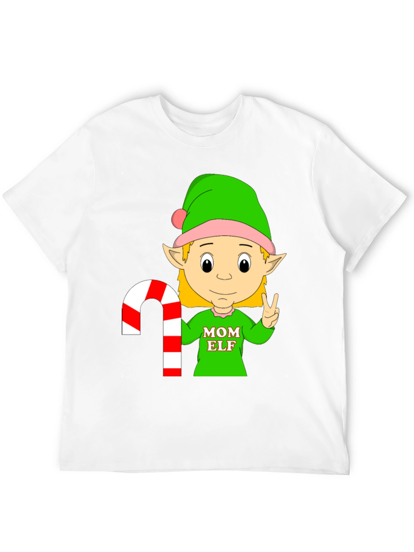 Mom Elf Christmas Holiday T-Shirt