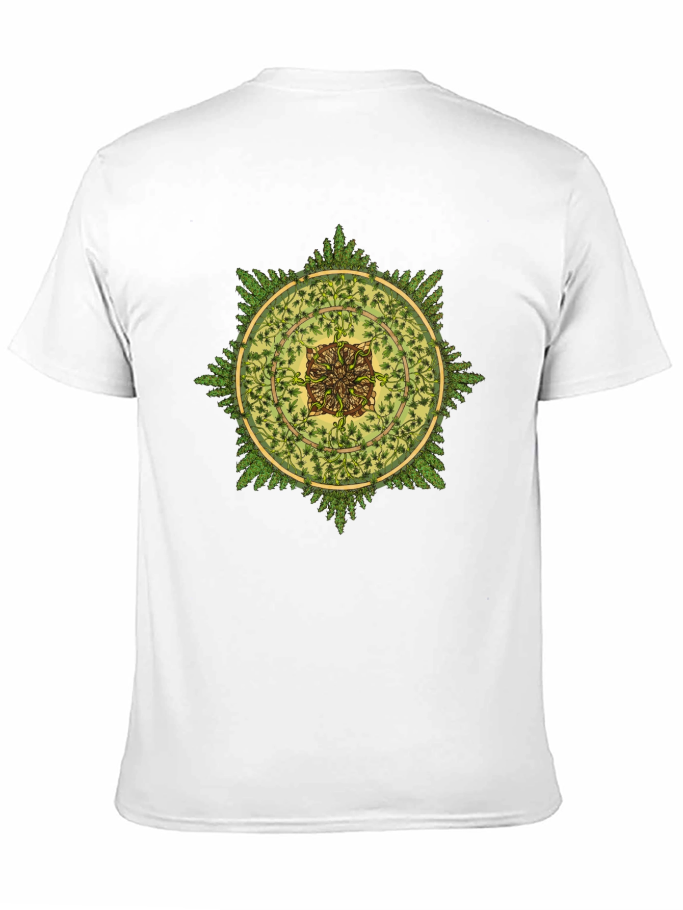 Nature Mandala Graphic Black T-Shirt