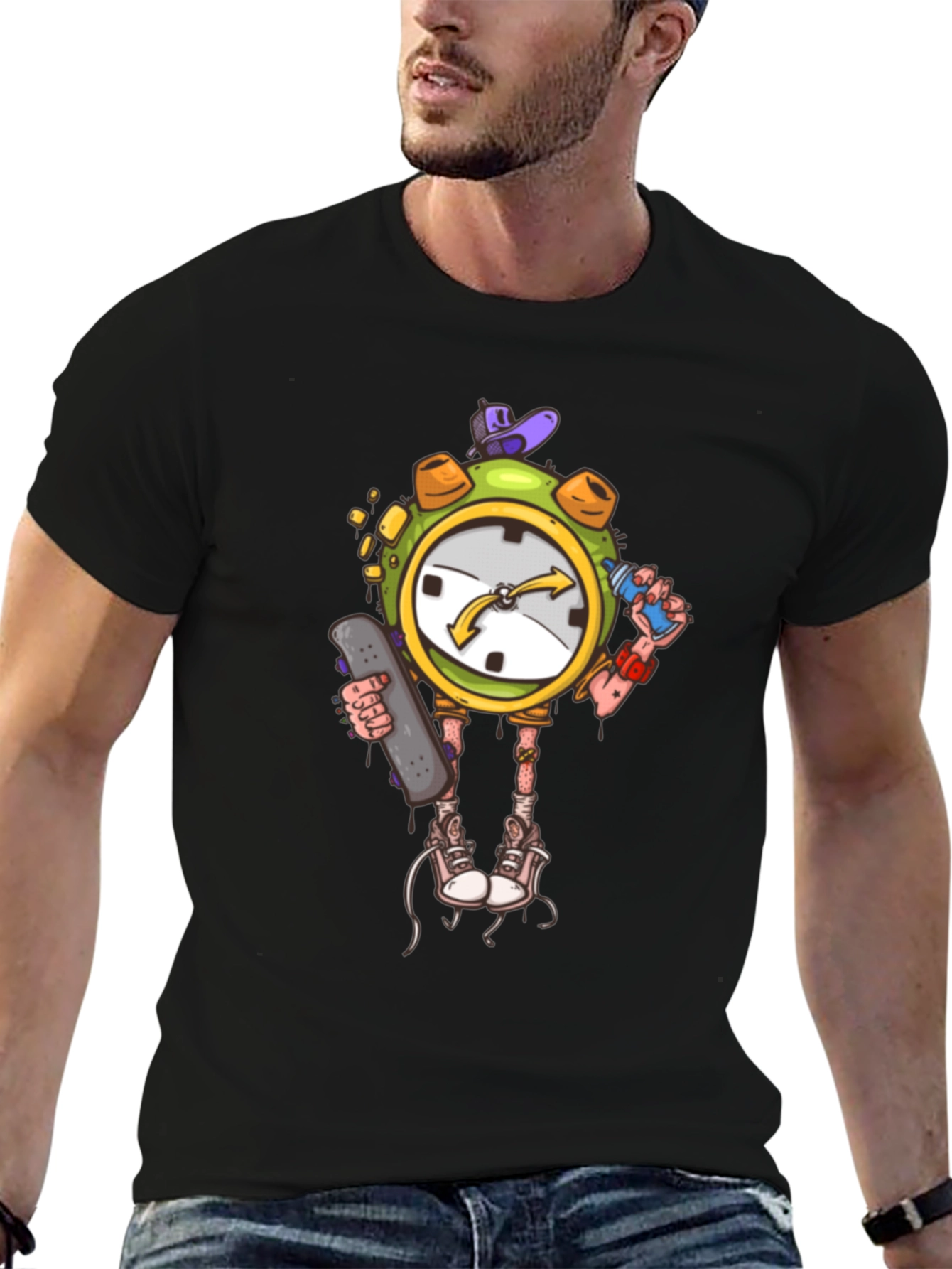 Cool Clock Skater T-Shirt