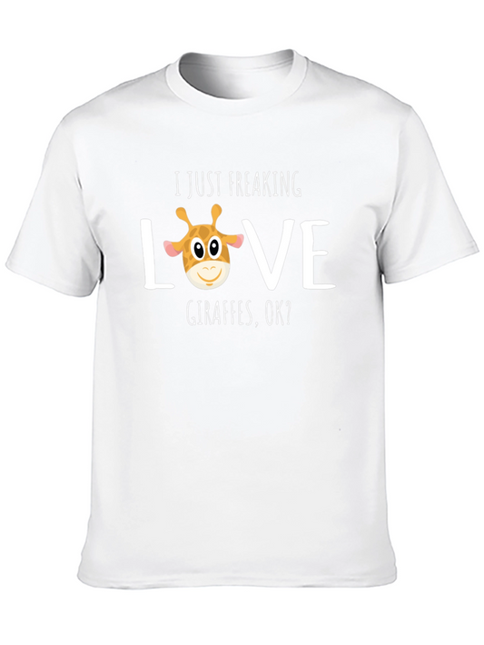I Love Giraffes Graphic T-Shirt