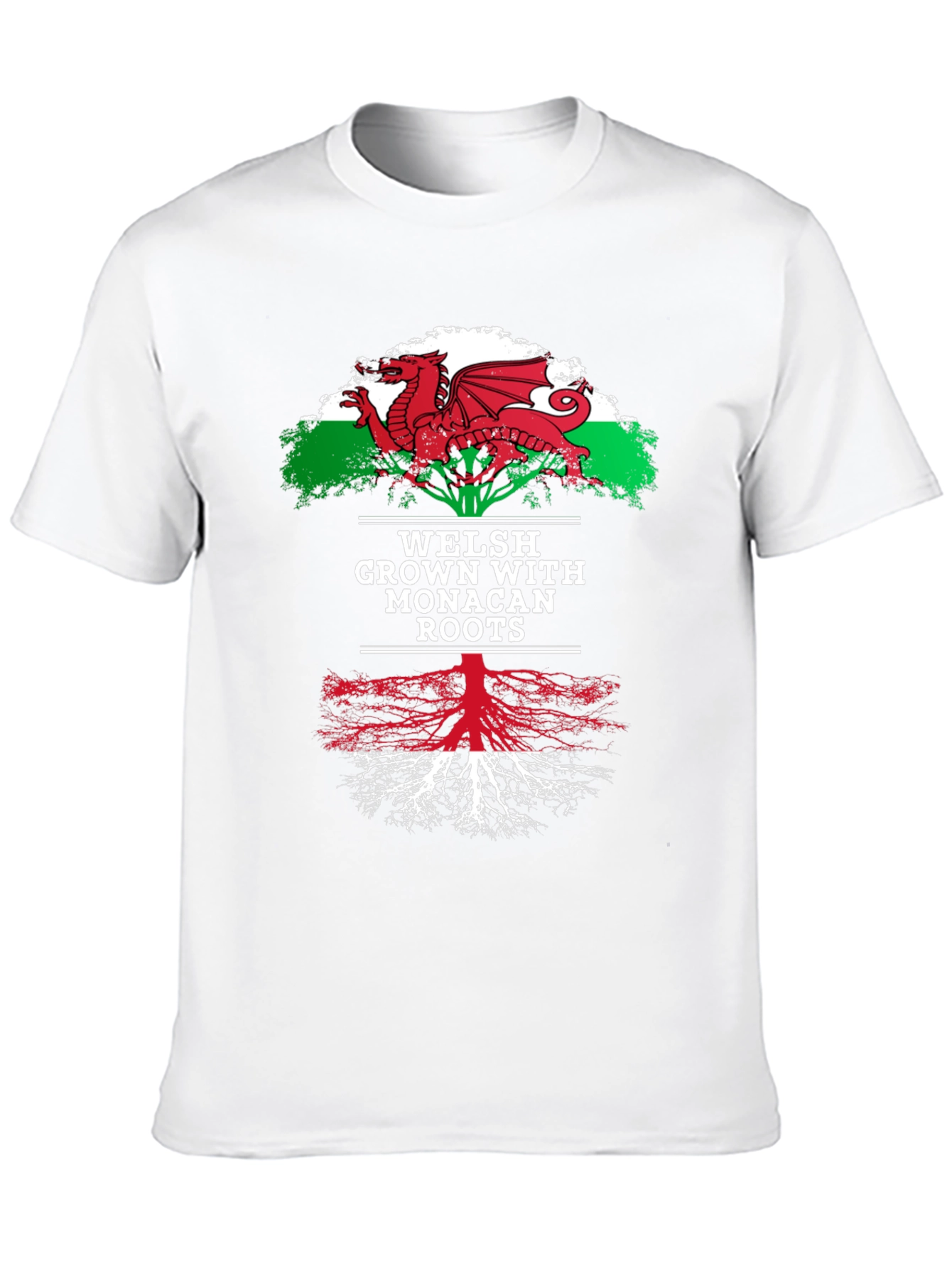 Welsh Grown with Monacan Roots Graphic Tee