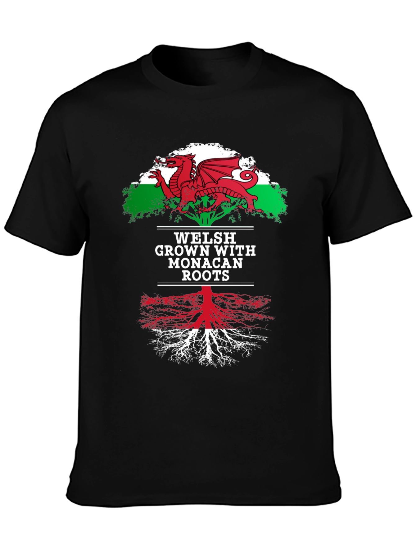 Welsh Grown with Monacan Roots Graphic Tee