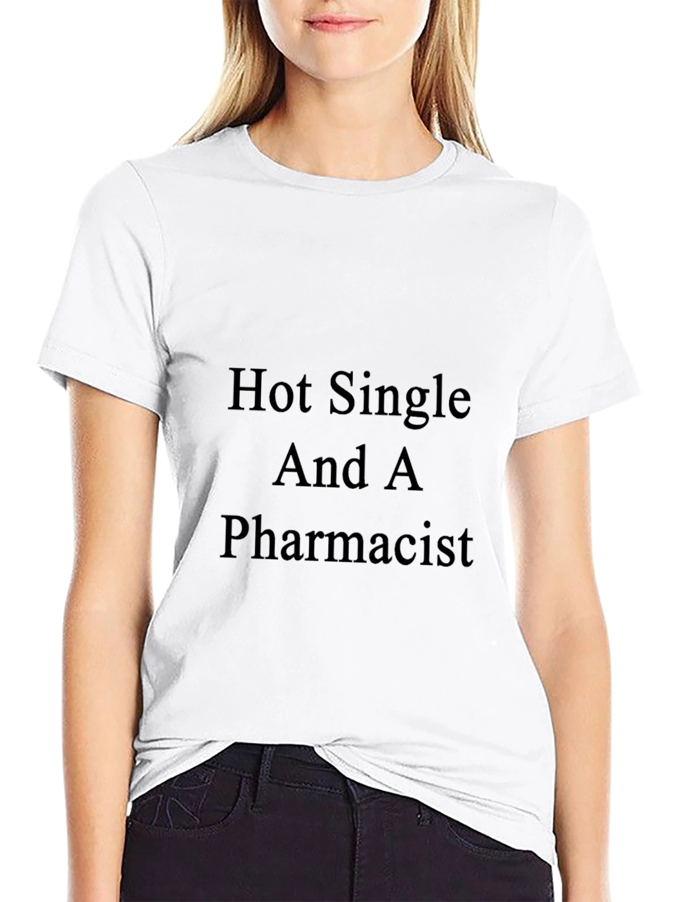 Hot Single Pharmacist Black Graphic T-Shirt