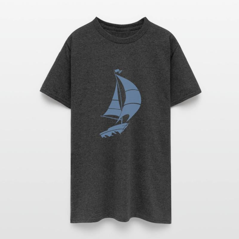 Sailboat sailing yacht sea silhouette minimalist