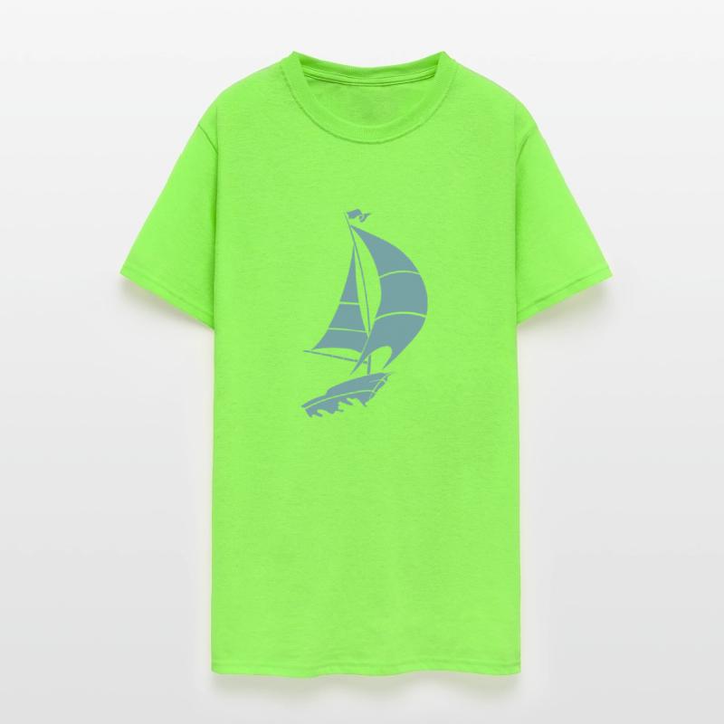 Sailboat sailing yacht sea silhouette minimalist