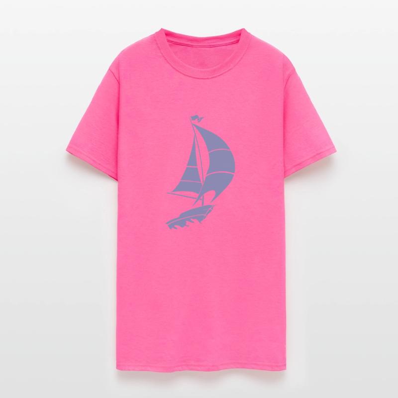 Sailboat sailing yacht sea silhouette minimalist