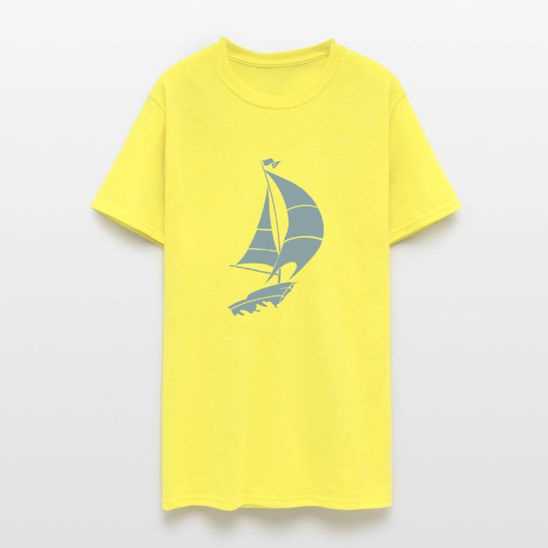 Sailboat sailing yacht sea silhouette minimalist