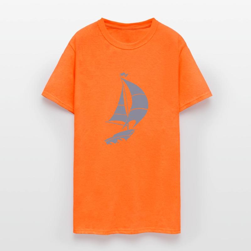 Sailboat sailing yacht sea silhouette minimalist