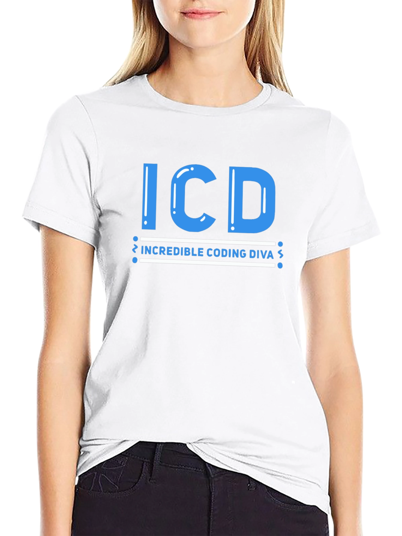 ICD Incredible Coding Diva T-Shirt - Black