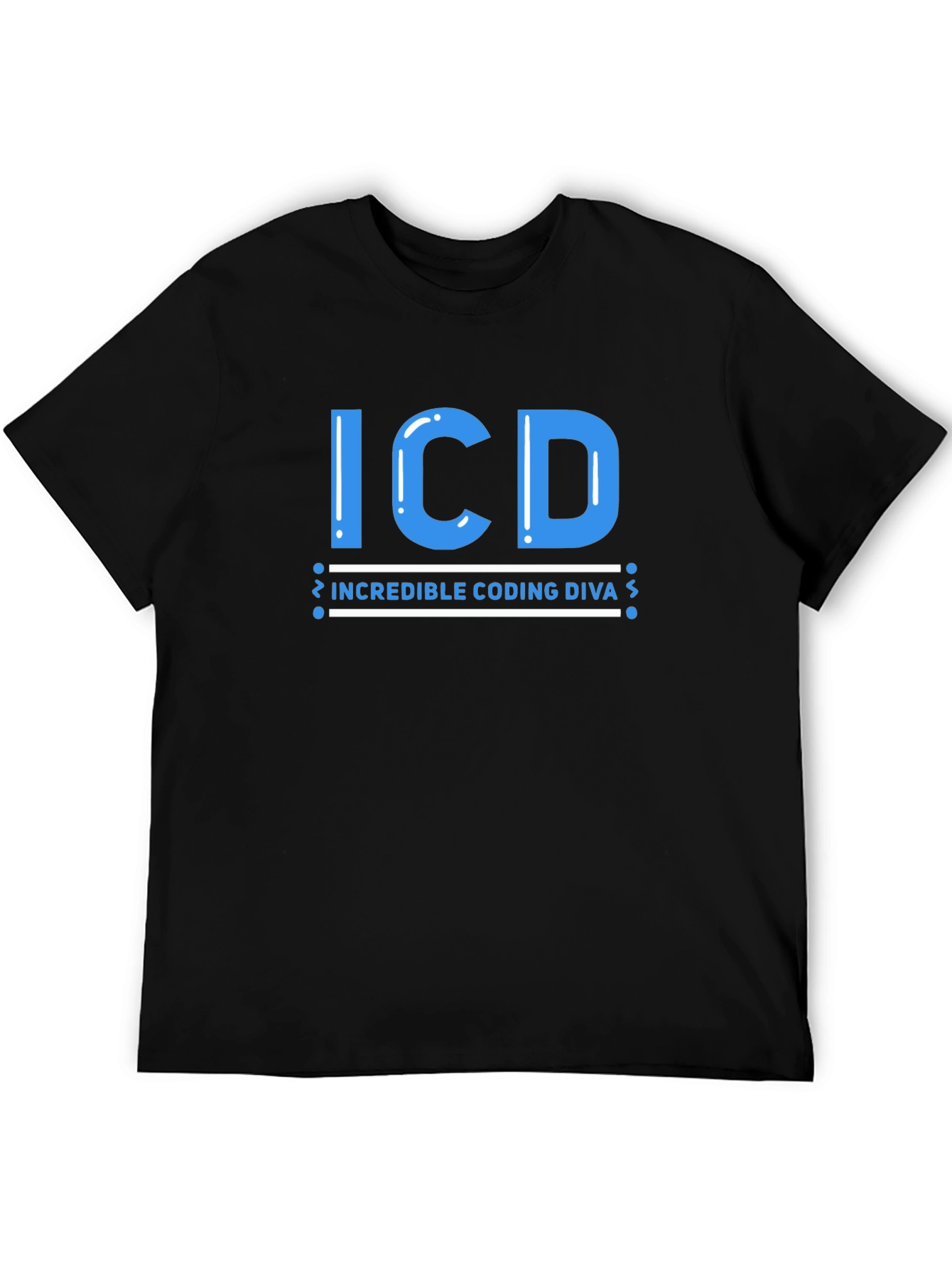 ICD Incredible Coding Diva T-Shirt - Black