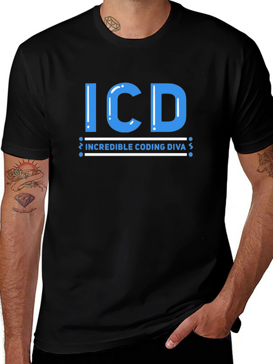 ICD Incredible Coding Diva T-Shirt - Black