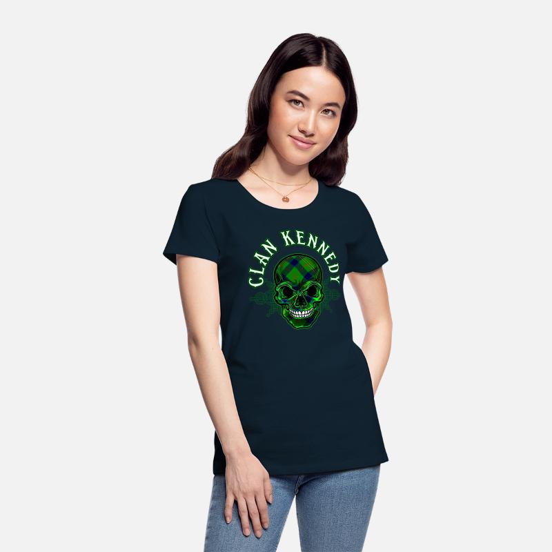 Scottish Clan Kennedy Tartan Celtic Skull