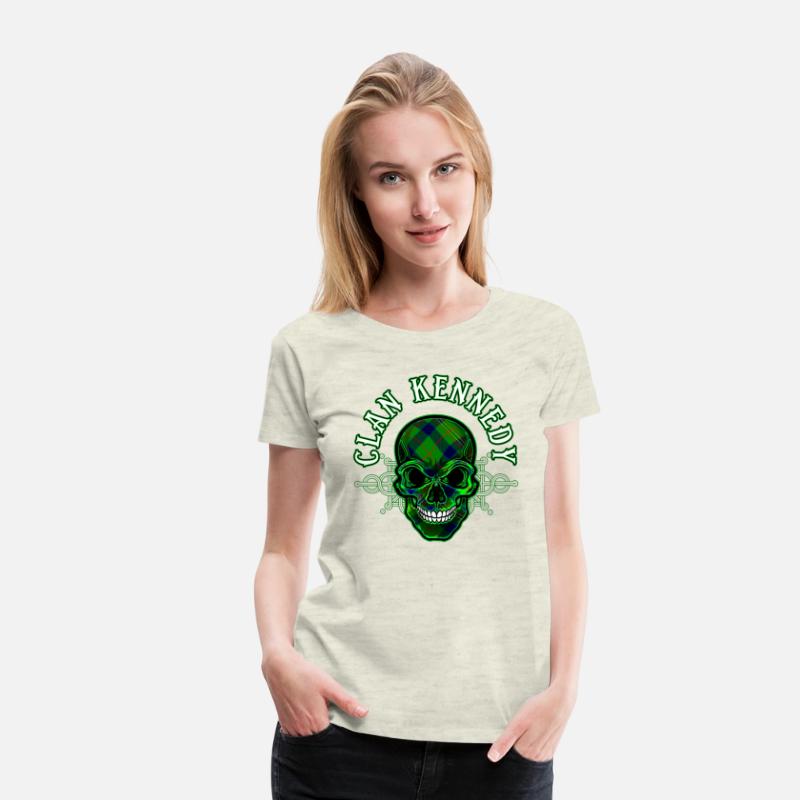 Scottish Clan Kennedy Tartan Celtic Skull