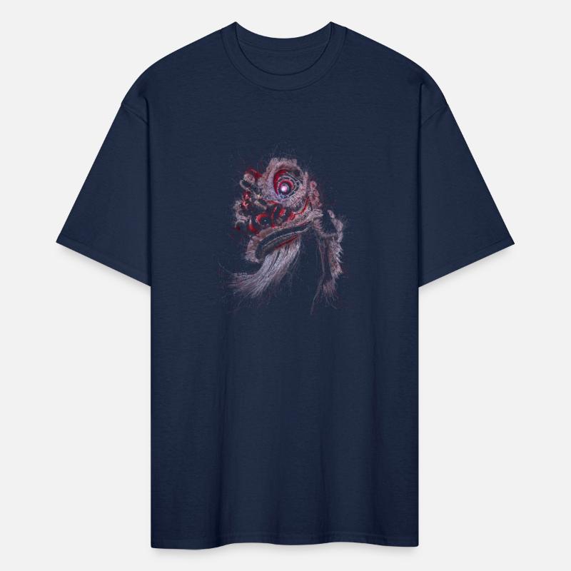 Scribble Lion Dance Mask: Traditional Dance Art