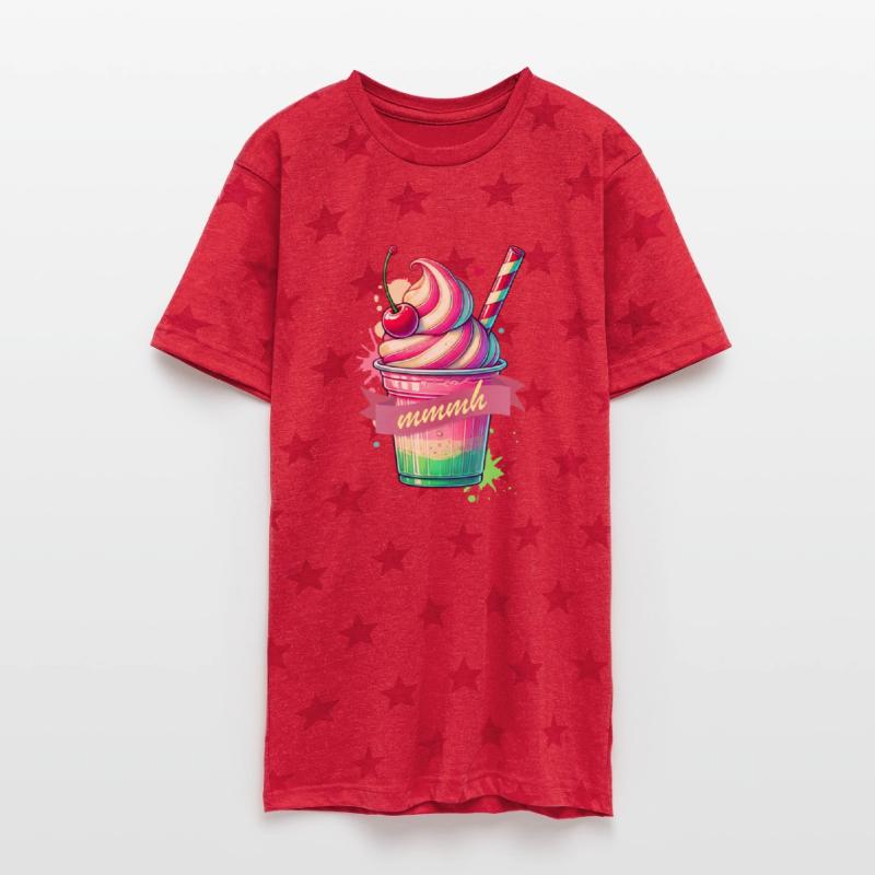 Seductive temptation: colorful milkshake