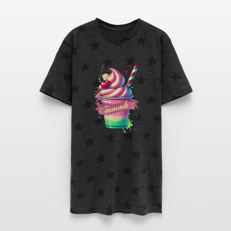 Seductive temptation: colorful milkshake
