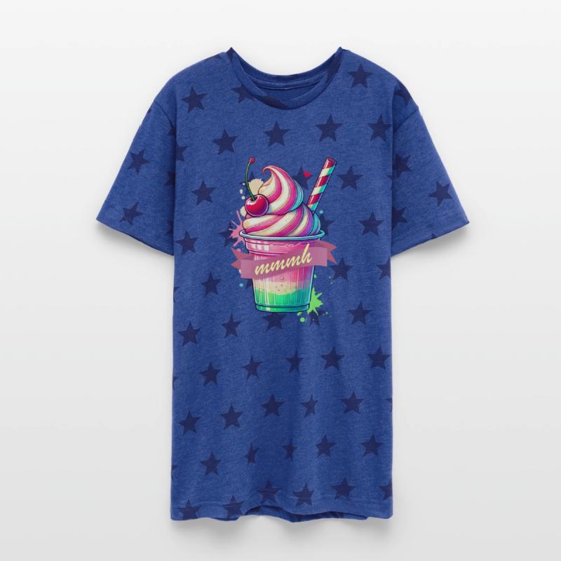 Seductive temptation: colorful milkshake